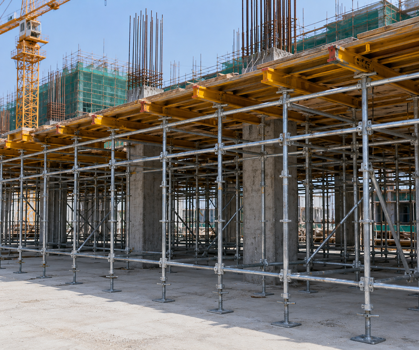 Adjustable Base Jack for Stable Scaffolding Support