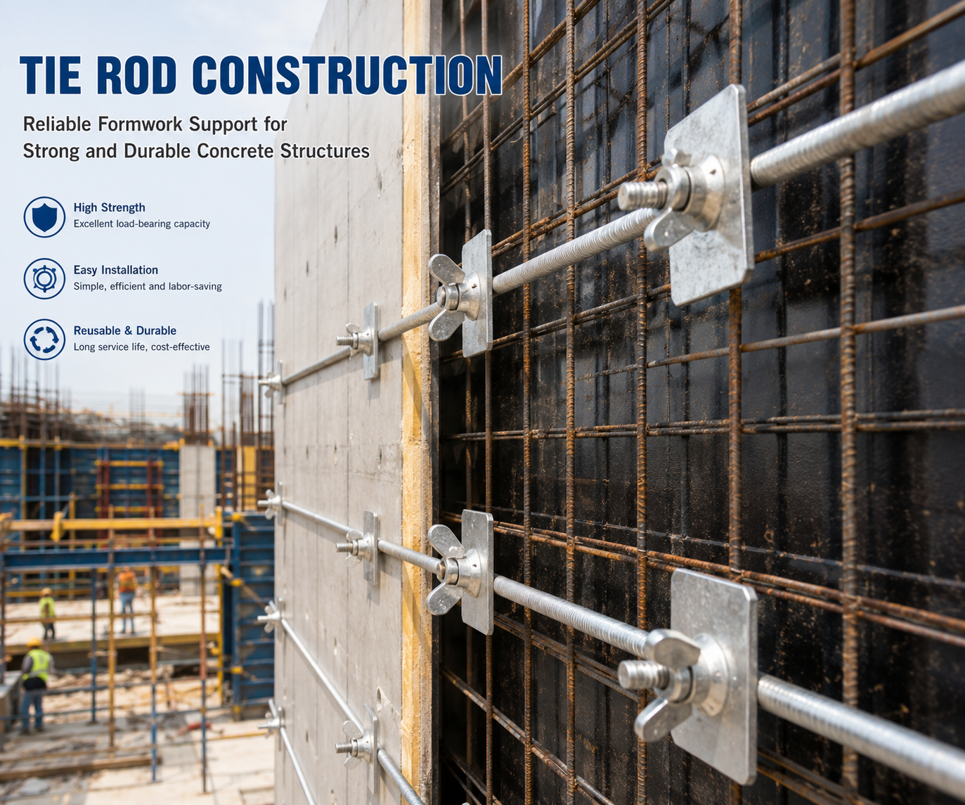 Tie Rod Construction: A Key Component for Safe and Efficient Formwork Systems