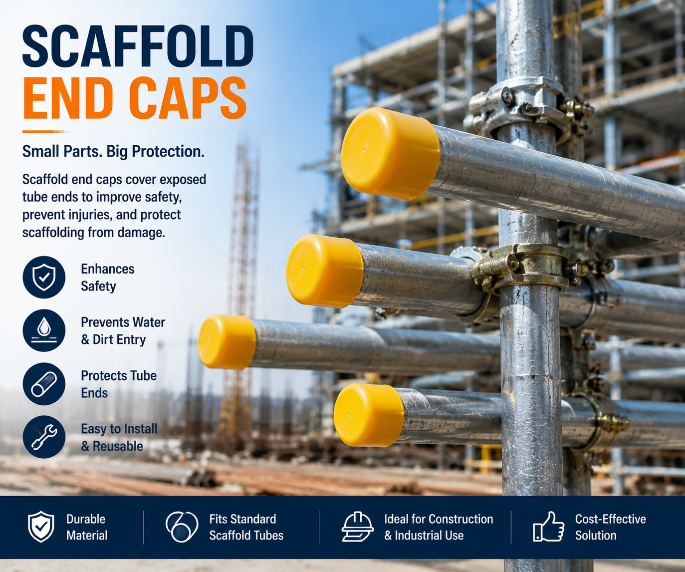 Scaffold End Caps: Small Components That Improve Scaffolding Safety