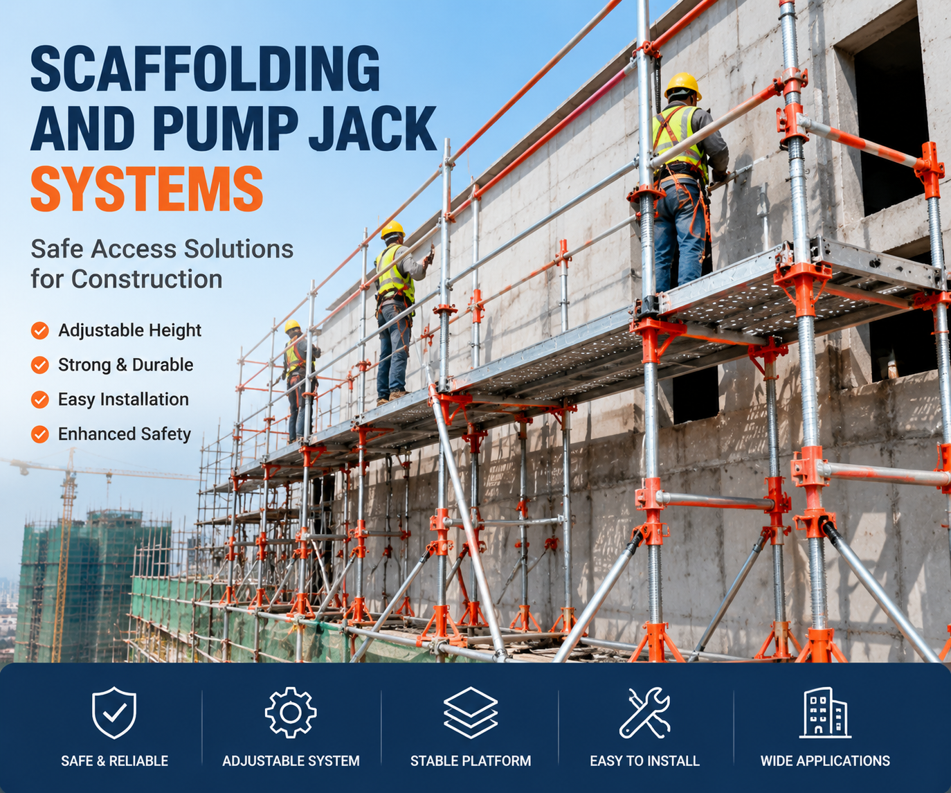 Scaffolding and Pump Jack Systems: Safe and Efficient Access Solutions for Construction