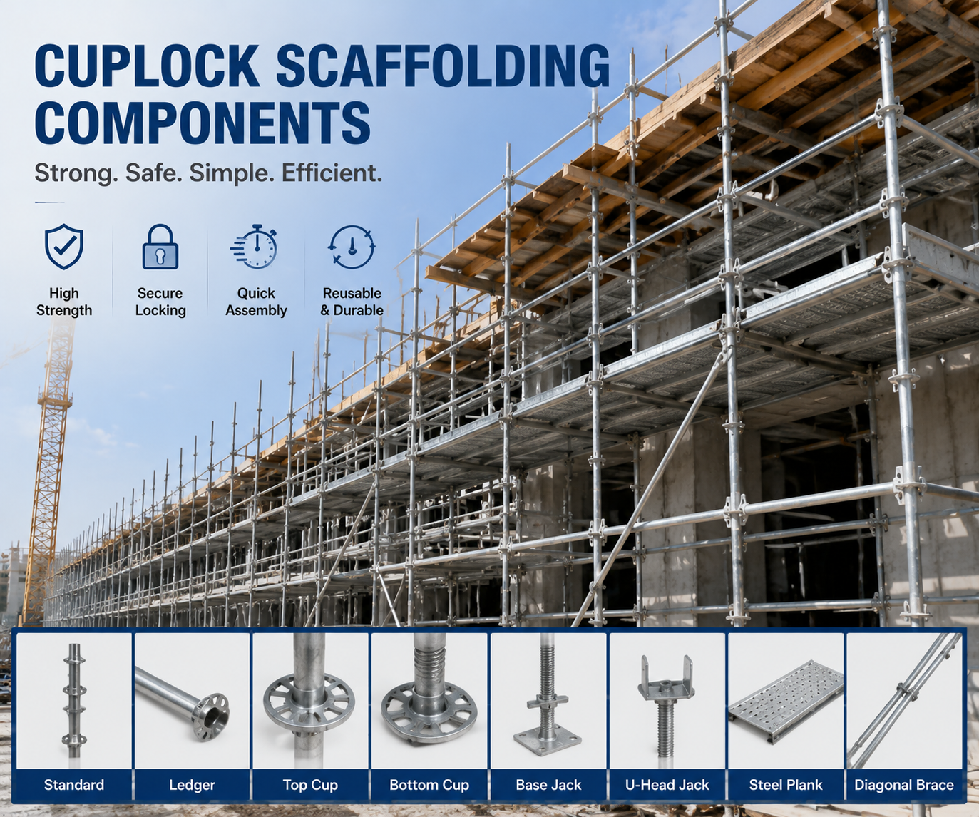 Cuplock Scaffolding Components: Essential Parts for Safe and Efficient Construction Systems