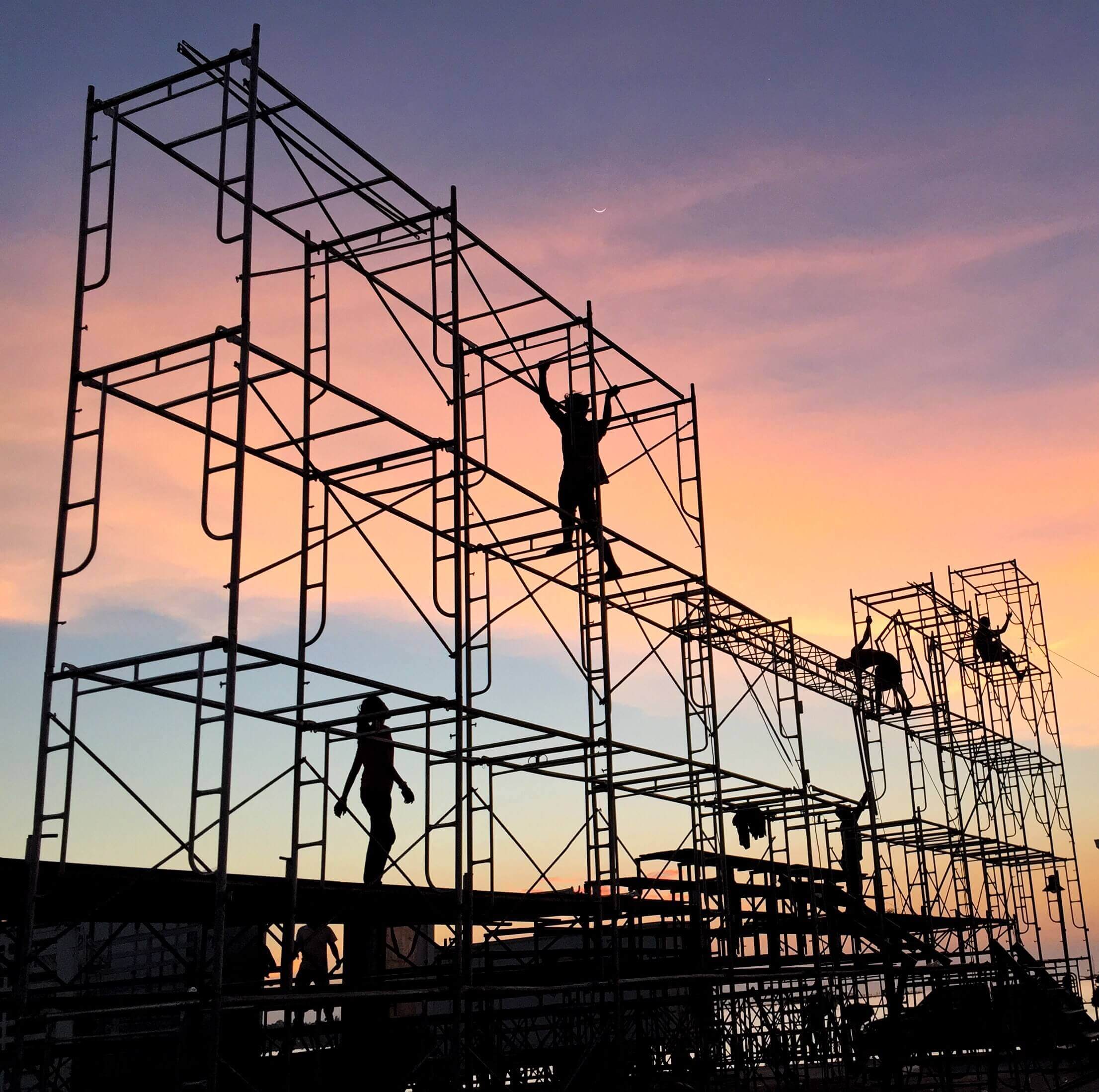 Maelezo ya ukubwa wa kina wa scaffolding ya viwandani