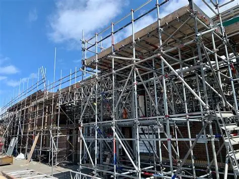 What are the acceptance criteria for the disc-type scaffolding in industrial projects