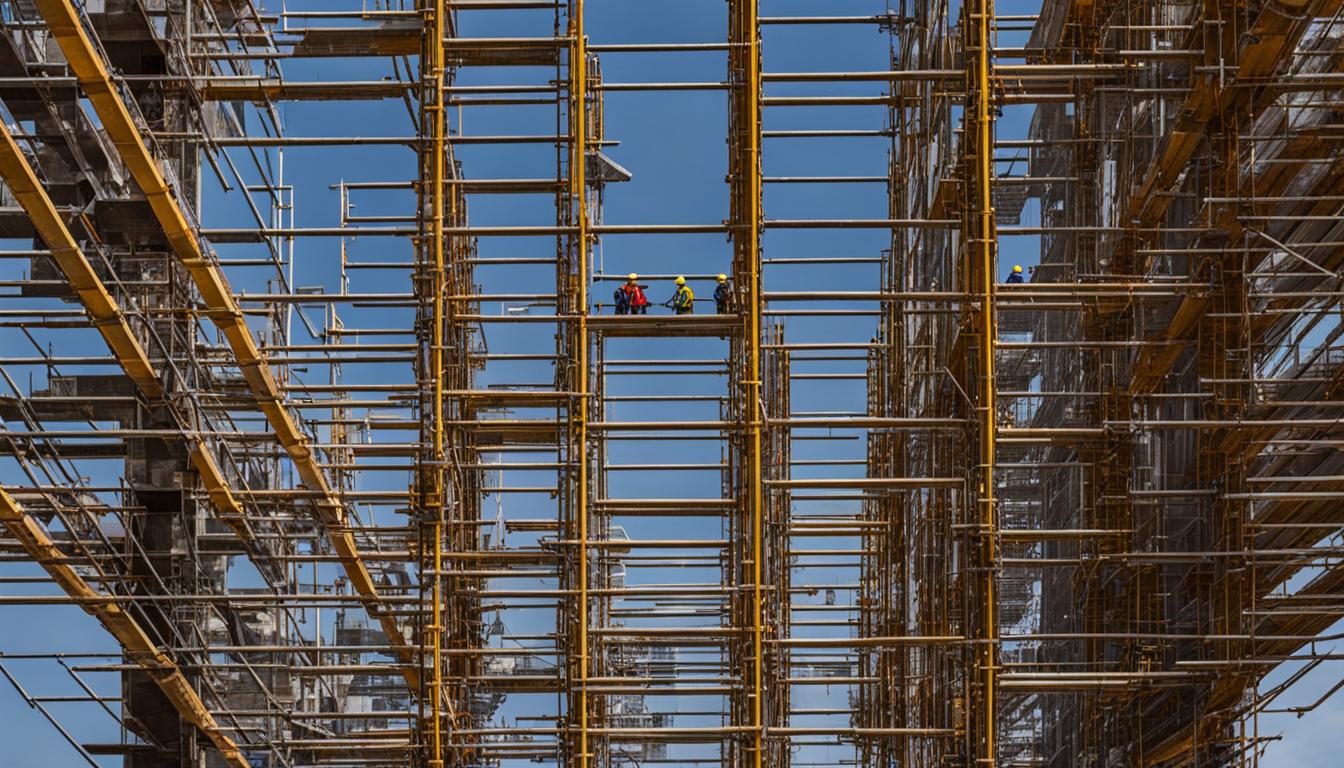 Key points for control of setting up the industrial disc-type scaffolding