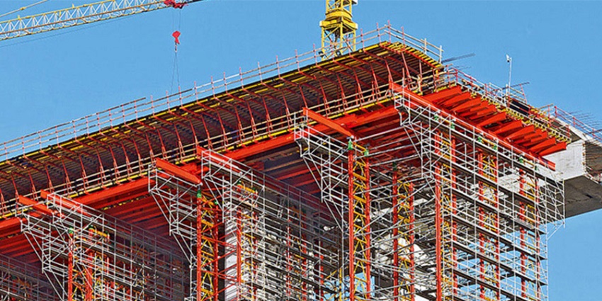 What is the erection efficiency of disc-lock scaffolding