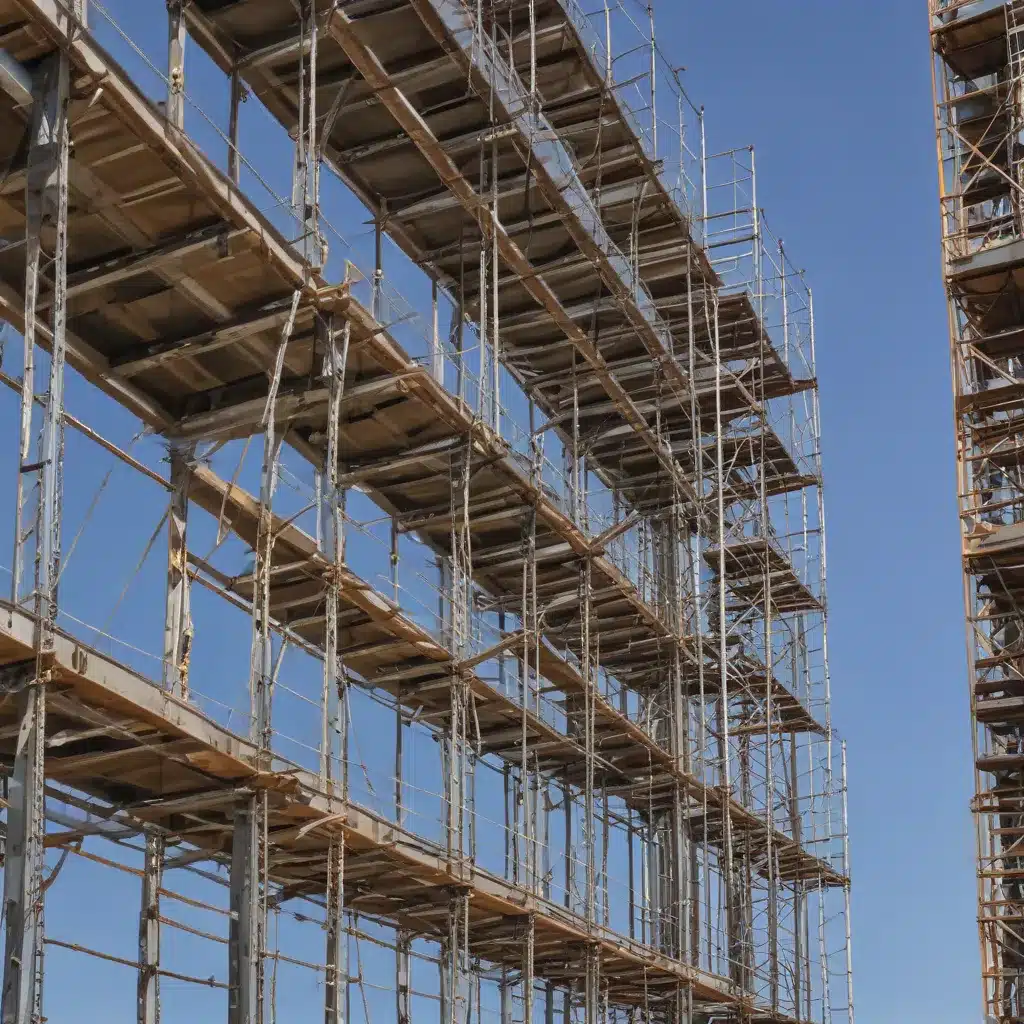 What are the structural features and safety features of disc-lock scaffolding